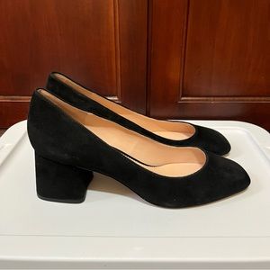 J. Crew Round-Toe Suede Heels